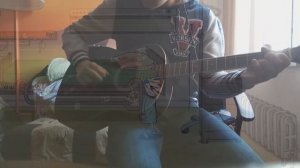 Музыка из Main menu игры Sally Face  на гитаре! Вася наяривает!