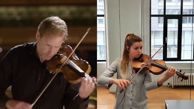 Double Violin Concerto in D Minor by J.S. Bach - Combined смотреть онлайн