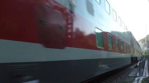 "Напугал Тифоном!" Электровоз 2ЭС4К-095 с фирменным поездом Северная Пальмира