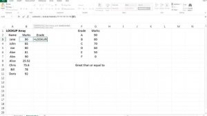 Excel LOOKUP Array Function | Excel in Minutes