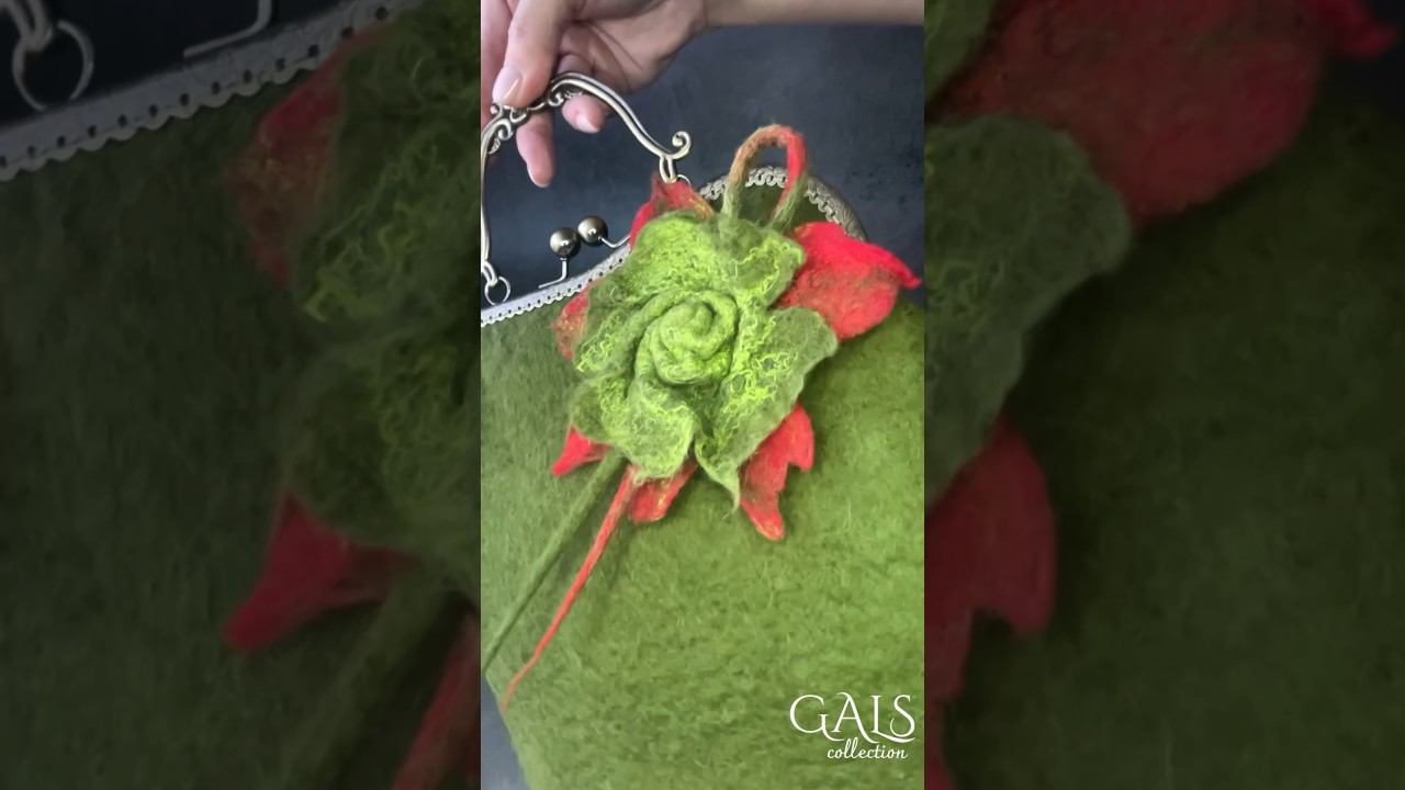 Невероятная красотка от GALS-collection #felting #сумкаручнойработы #валяние смотреть онлайн