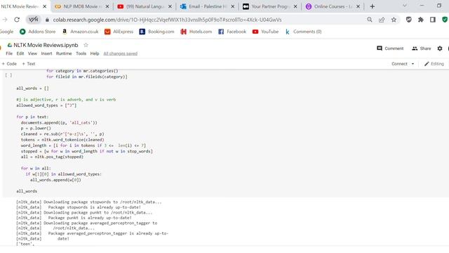 Code review - NLTK Movie Reviews in Python смотреть онлайн