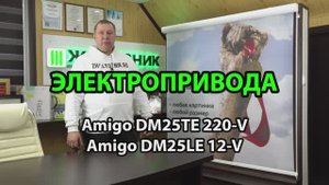 Электропривода для рулонных штор, сравнение - (Amigo DM25TE 220-V и Amigo DM25LE 12-V) ЖАЛЮЗНИК.