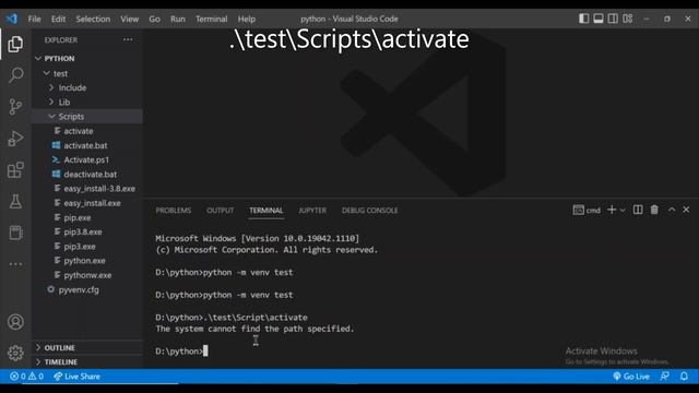 Creating Virtual Environment for Python in VS Code смотреть онлайн
