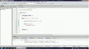 C Programming Example: Print the ASCII table and avoid infinite looping