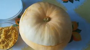 Пшенная каша с изюмом в тыквенном горшочке