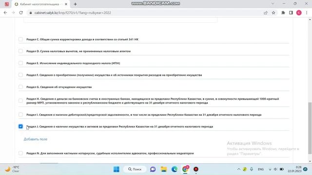 270 отчет декларация о доходах и имуществе физ лица