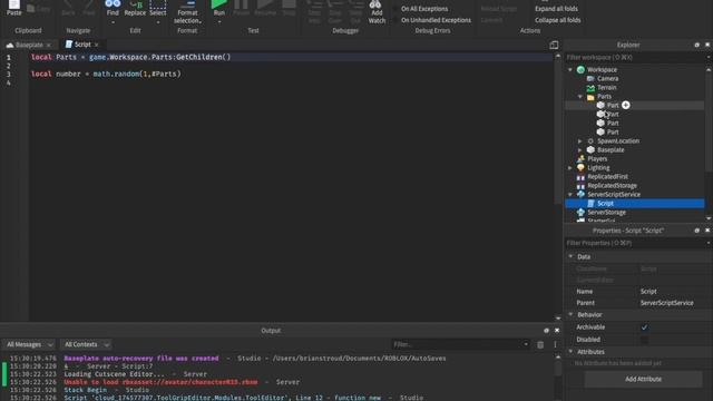 Roblox ADVANCED SCRIPTING Episode 2 | math.random