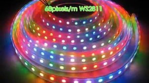 68leds WS2811 digital led strip .avi