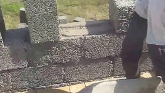 Как я клал арболит. Мой метод кладки блоков из арболита. смотреть онлайн