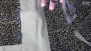 Я ШЬЮ: Веерная складка в шлице в юбке на подкладке. Леопардовая юбка. Юбка из вельвета.