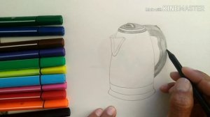 КАК НАРИСОВАТЬ ЭЛЕКТРИЧЕСКИЙ ЧАЙНИК/HOW TO DRAW/ELEKTR CHOYNAK RASM CHIZISH/СУРОТ ТАРТУУ/СУРЕТ САЛУ