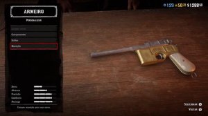 Red Dead Redemption 2: Mauser Pistol {Gold - Iron}