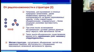 Верхоглазенко В.Н. Рядоположенность, структура, система. Школа самоорганизации и методологии