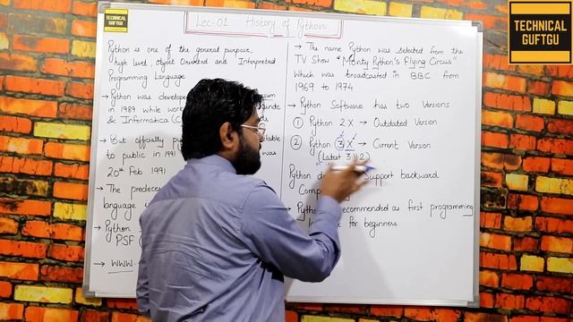 Python introduction | History of Python-Hindi/Urdu | Lec-01 | Python tutorial for beginners in Hind