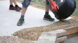 Укладка каменного ковра