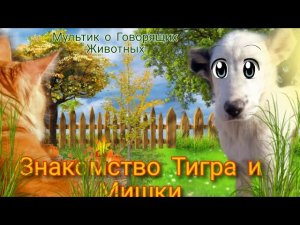 В гостях у Говорящих Животных. Знакомство Кота Тигра и Щенка Мишки.