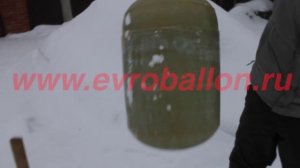 Тест на прочность композитного газового баллона