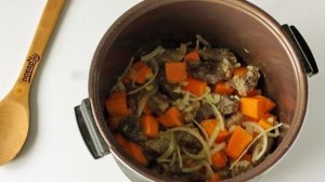 Тыква с мясом в мультиварке