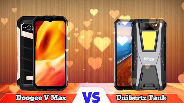 UNIHERTZ TANK (vs) DOOGEE V MAX - The big battery Champions!! | Best big battery rugged phones. смотреть онлайн