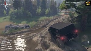 Spintires.Экстремальный офф роуд на Хаммер Н2 и Джип Рубикон.