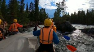 Река Умба, Кольский, первый день сплава, знаменитый порог Падун...