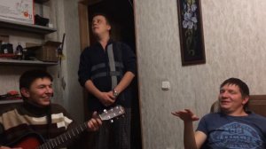 Кавер-версия песни В. Высоцкого 'У неё на окошке герань'