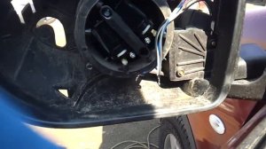 зеркало не прячется. nissan  Qashqai mirror .