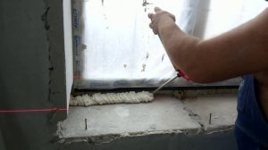 Быстрая установка подоконника.