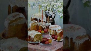 Христос воскресе из мертвых смертию смерть поправ. Поет хор тропарь Пасхи.