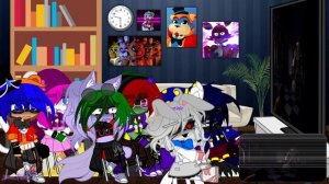 Security Breach Reacts To The FNAF: Security Breach RUIN DLC Trailer | FNAF | (Gacha Club)