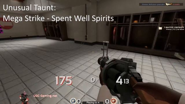TF2: Unusual Taunt - Mega Strike - Spent Well Spirits Demonstration
