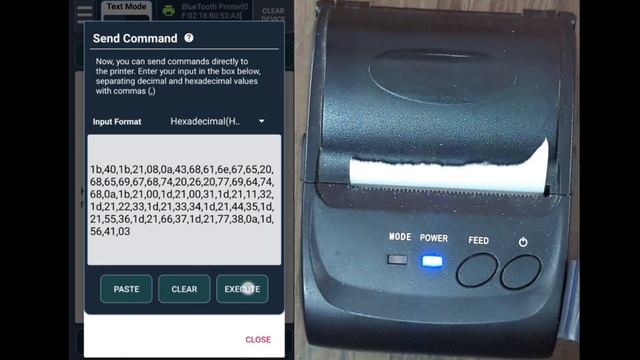 Simple Bluetooth Printer - Command mode demo - #thermalprinter #bluetoothprinter #printerCommand смотреть онлайн