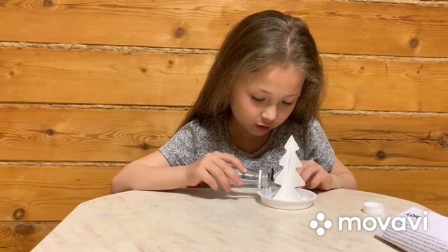 Выращивание кристаллов. Белая ёлочка. смотреть онлайн