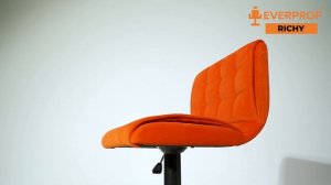 Барный стул EVERPROF Richy Fabric Terracotta, ткань терракотовая, основание черное