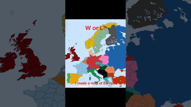 Made a Map of Europe, W or L #ww2 #geography #shorts #viral