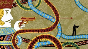 Узор из заставки к фильму «Казино Рояль» 2006 года о Джеймсе Бонде — великолепная графика ?♀️ ⏳ ??