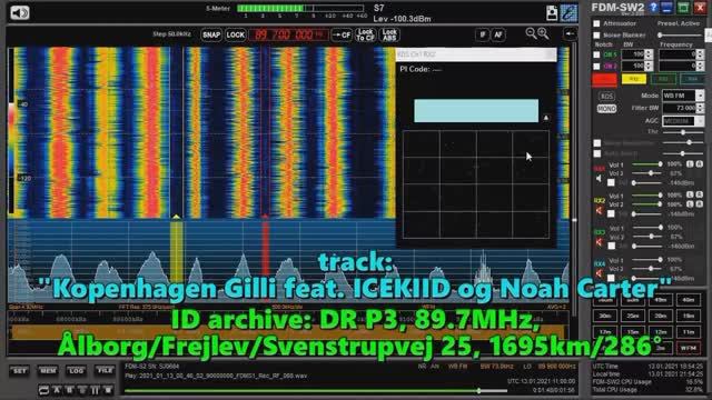 13.01.2021 10:59UTC, [Es, oos], DR P3, Дания, внесезонное прохождение