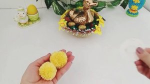 Как сделать цыплёнка из ниток.