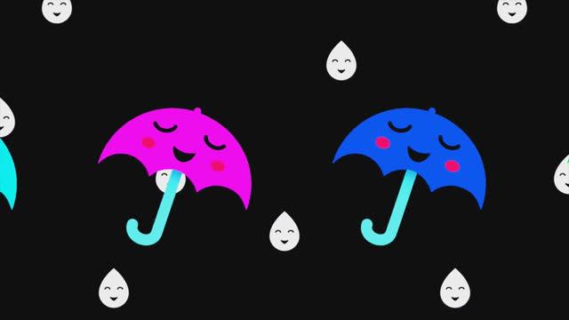 Сенсорика для самых маленьких - Деревья во времена года - Высококонтрастная анимация