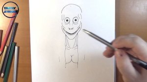 How to draw MOMO, Как нарисовать МОМО, Страшные Рисунки
