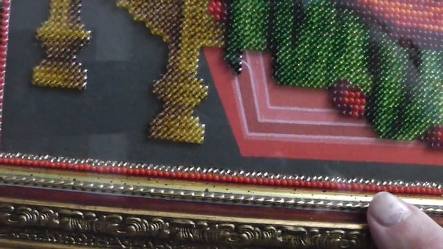 Оформленная работа Матерь Божья Всецарица два...вышивка бисером смотреть онлайн