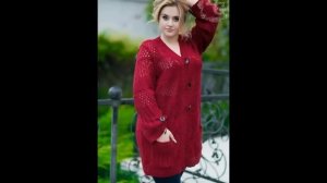 Вязание Спицами - Кардиган для Полных Женщин 2019 / Knitting with Cardigan Spokes for Full Women