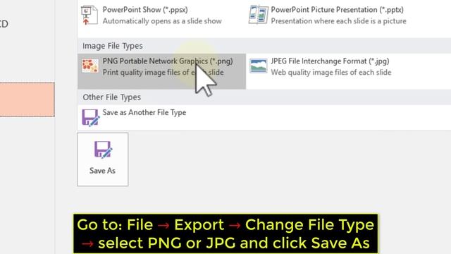 How to save a PowerPoint 2019 Slide as image file (Tutorial) смотреть онлайн