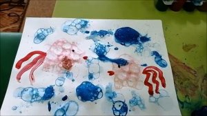рисование мыльной пеной