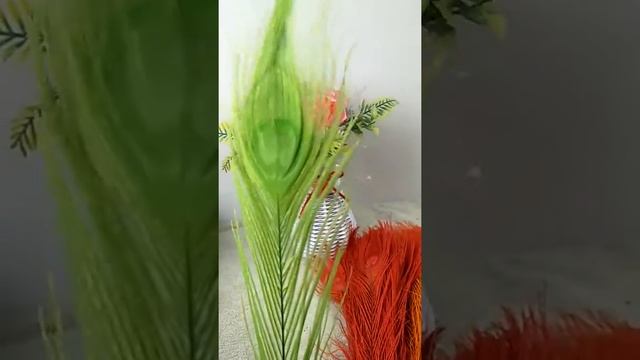 Цветные перья павлина 25-30 см. смотреть онлайн