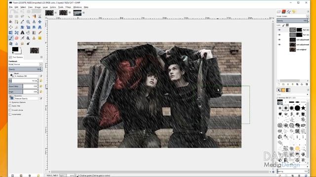 Rain Effect | GIMP Photo Manipulation Tutorial 2018