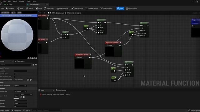 Создание эффекта "Dissolve" | Material Function | Unreal Engine 5 | Tutorial