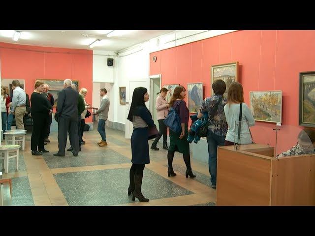 Выставка картин Гаврилы Прибыткова в Бийске "Чтобы помнили" (02.11.18г.,Бийское телевидение)