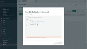 Create a document using MongoDB Compass